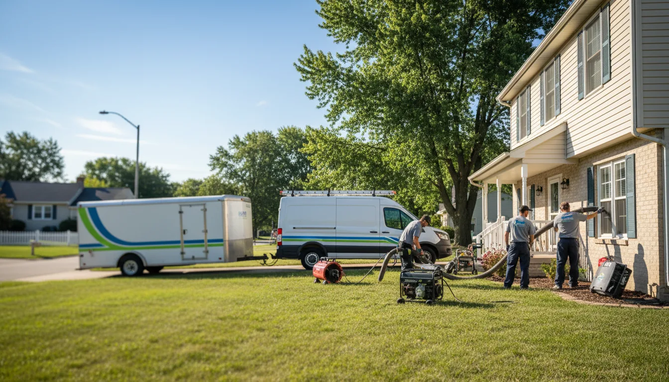 Flooded Basement Restoration And Cleanup With Repair in Wapello, IA near me